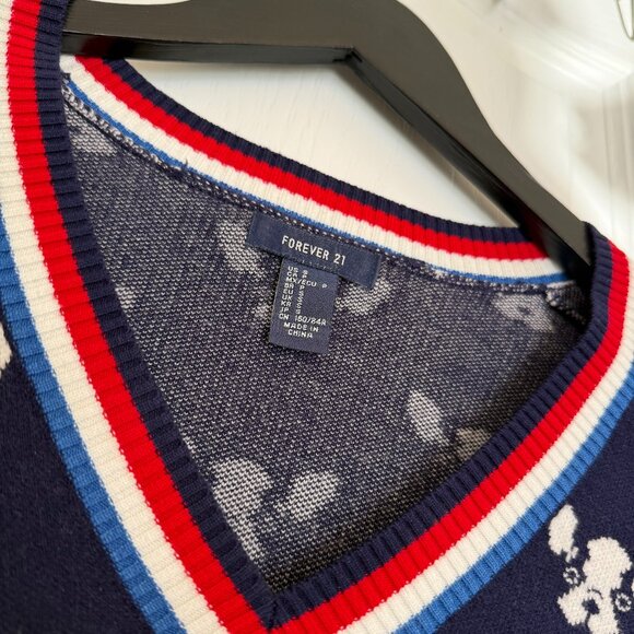 Forever 21 Knit Sweater with Dog Prints - Picture 2 of 3